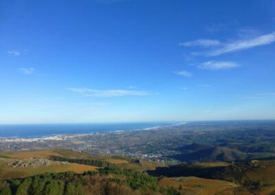 panorama du haut de la Rhune