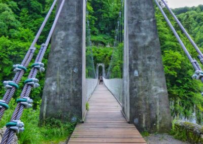 La passerelle d'Holzarte GR 10 - 8ème étape - 8 juin 2013 - de Logibar à St Engrâce
