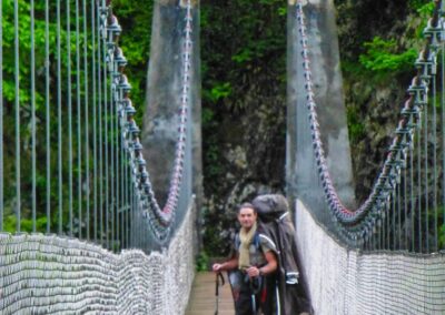 La passerelle d'Holzarte GR 10 - 8ème étape - 8 juin 2013 - de Logibar à St Engrâce